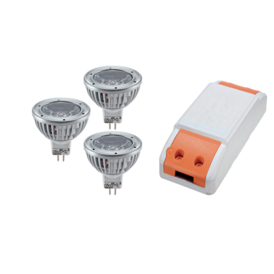 LED DRIVER 12W+ 3X LED1 3W 2700K MR16