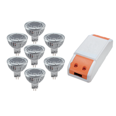 LED DRIVER 24W+ 7X LED1 3W 2700K MR16