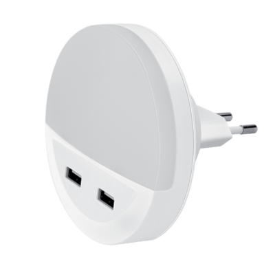 LED NOĆNA LAMPA SA 2*USB 0.5W 4000K