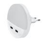 LED NOĆNA LAMPA SA 2*USB 0.5W 4000K