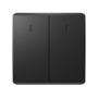 LONDON TWO BUTTONS TWO WAY SWITCH ANTHRACITE