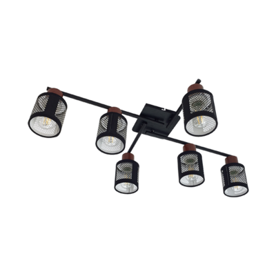 DELIA PLAFONJERA 6XE27 CRNA