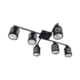 DELIA PLAFONJERA 6XE27 CRNA