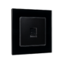 SINGLE LAN SOCKET GLASS FRAME BLACK