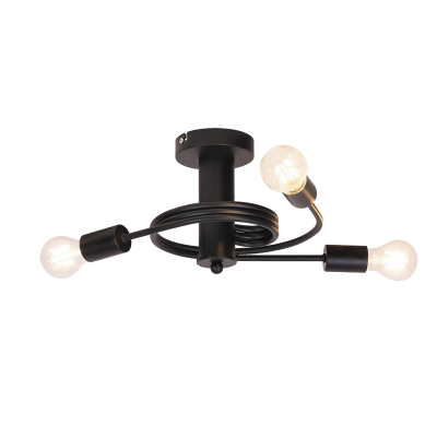 TWIST LUSTER 3XE27 CRNA
