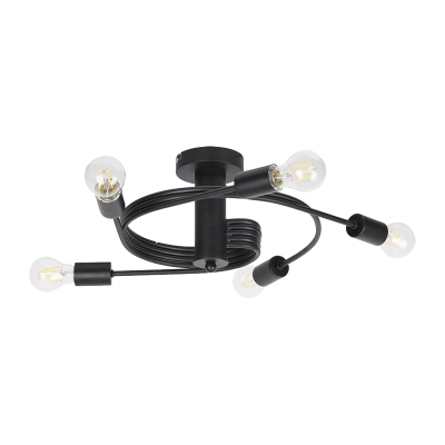 TWIST LUSTER 5XE27 CRNA
