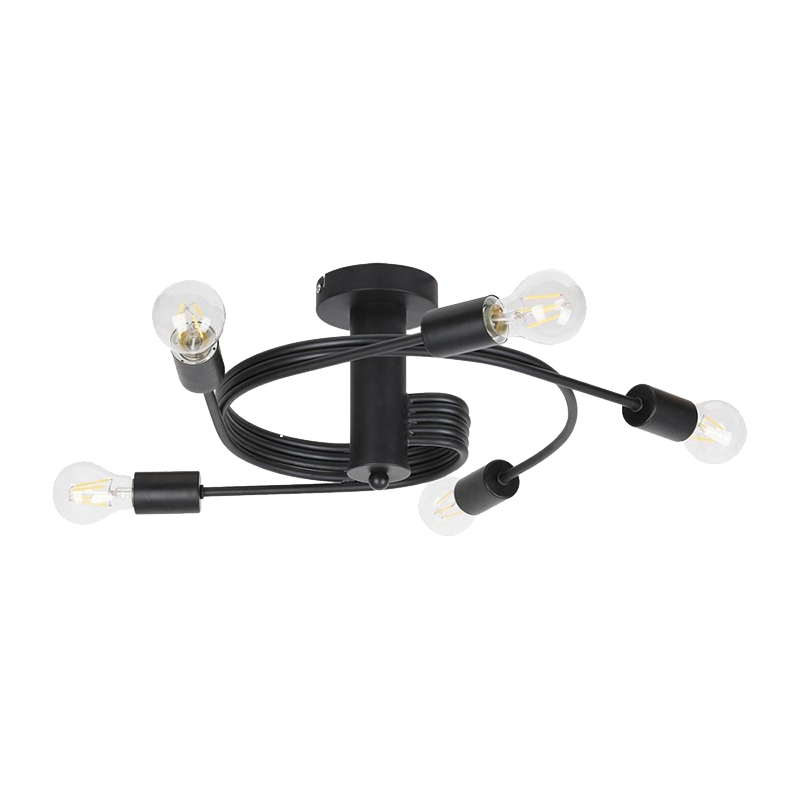 TWIST LUSTER 5XE27 CRNA