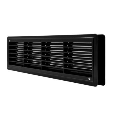 EL02-129 DOOR GRILLE 115x430MM, BLACK