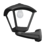 DARIO 250 GARDEN WALL LAMP 1XE27 IP55 BLACK