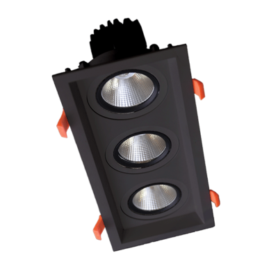 TROSTRUKA LED POMIČNA USMJERENA SVJETILJKA 3X30W 230V 4000K CRNA