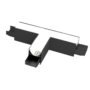 T-KONEKTOR ZA NADGRADNI PROFIL 4000K CRNI