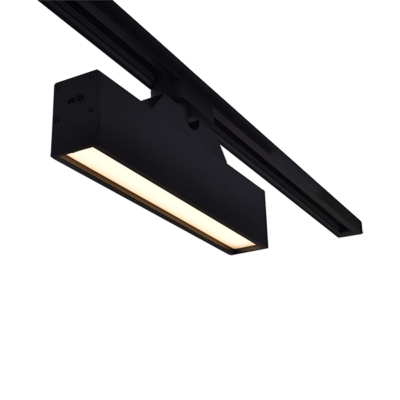TRAČNI REFLEKTOR K30 2-LINIJE 12W 120&degCCT CRNI