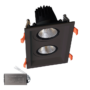 DVOSTRUKA LED USMJERENA SVJETILJKA 2X30W 230V 4000K CRNA+PANIK MODUL