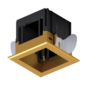 MODENA 1 MODULE RECESSED BOX WITH FRAME BRASS