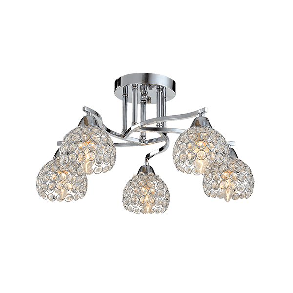 LIZA LUSTER 5XE14 KROM