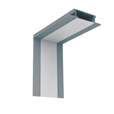 UNUTARNJI KUT ZA LED PROFILE S48 SIVI UGRADNI
