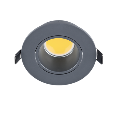 LED PLASTIČNA OKRUGLA SPOTLAMPA COB 7W 4000-4300K GRAFIT