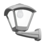 DARIO 250 GARDEN WALL LAMP 1XE27 IP55 GREY