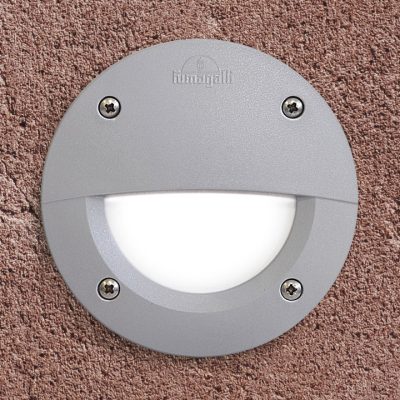LETI 100 ROUND ST SIVA OPAL GX53 LED 3W 4000K UGRADNA ZIDNA SVJETILJKA