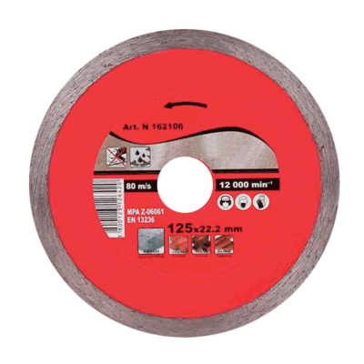 DIJAMANTNA REZNA PLOČA WET 125Х22.2mm
