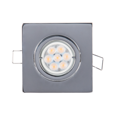 LED METELNA KVADRATNA SPOTLAMPA VISOKE SNAGE 6W 2700-3000K SATIN NIKL