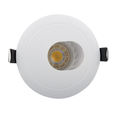 LED PLASTIČNA OKRUGLA JEDNOSTRANA SPOTLAMPA PAR 16 COB 7W 4000-4300K BIJELA