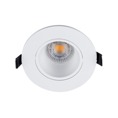LED PLASTIČNA OKRUGLA SPOTLAMPA PAR 16 COB 7W 2700-3000K BIJELA