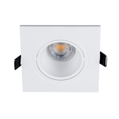 LED PLASTIČNA KVADRATNA SPOTLAMPA PAR 16 COB 7W 2700-3000K BIJELA