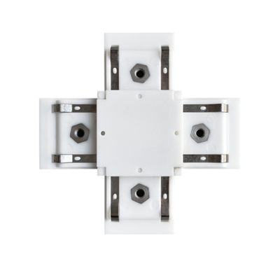 EL-XC X-CONNECTOR FOR ULTRA SLIM MAGN. RAIL WHITE