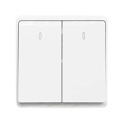 LONDON TWO BUTTONS TWO WAY SWITCH WHITE