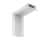 UNUTARNJI KUT ZA LED PROFILE S48 BIJELI UGRADNI