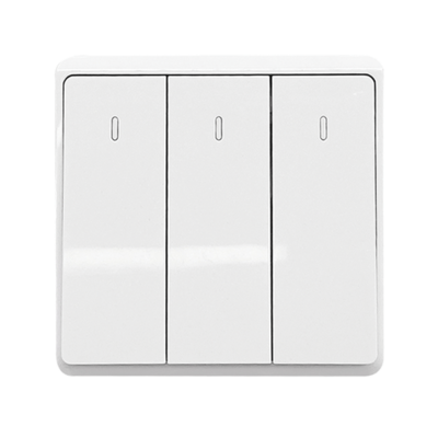 LONDON THREE BUTTONS ONE WAY SWITCH WHITE