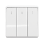 LONDON THREE BUTTONS ONE WAY SWITCH WHITE