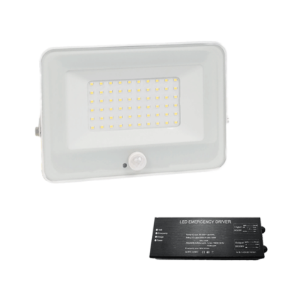 VEGA SLIM SMD LED REFLEKTOR 30W SA SENZOROM BIJELI+PANIK MODULOM