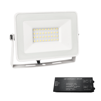 VEGA SLIM SMD LED REFLEKTOR 30W 4000K BIJELI+PANIK MODULOM