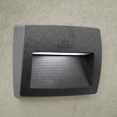 LORENZA 190 SIVA NADGRADNA ZIDNA SVJETILJKA IP55 SA LED ŽARULJOM R7S 8,5W 4000K
