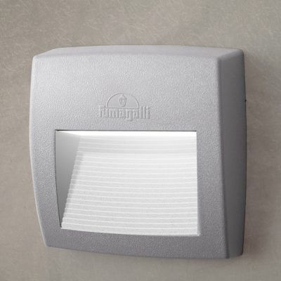 LORENZA 150 SIVA NADGRADNA ZIDNA SVJETILJKA IP55 SA LED ŽARULJOM R7S 4W 4000K