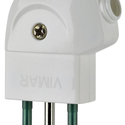 Utikač 2P+T 10A S11 90° bijeli