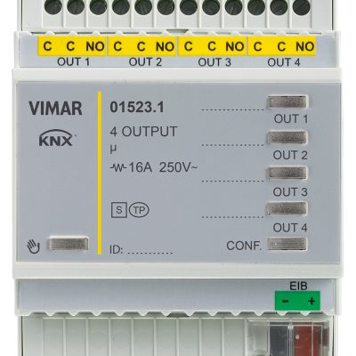 Aktuator 4 izlaza multifunkcionalni 250V 16A KNX