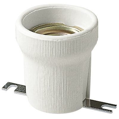 Grlo za žarulju E27 Ø43mm porc.ploča ravna
