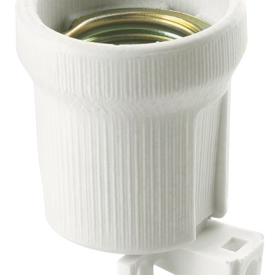 Nosač lampe E27 Ø43mm s porculanskom pločicom 90°