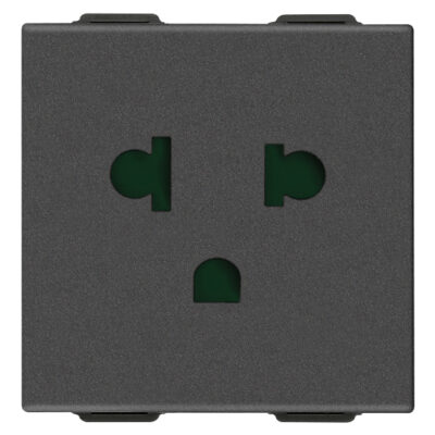 Utikač SICURY 2P+T 16A USA+EU carbon mat