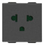 Utikač SICURY 2P+T 16A USA+EU carbon mat