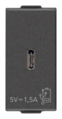 Punjac USB C 5V 1,5A 1M ugljen m