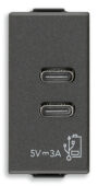 Napajanje USB C+C 15W3A5V 1M ugljen m