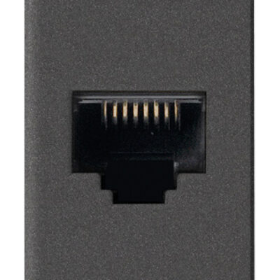 Utičnica RJ45 Netsafe Cat6 FTP mat crni