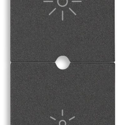 Dva polovna tastera 1M dimmer mat ugljen