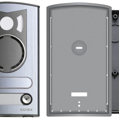 Ploča a/v 1 gumb aluminij