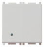 Gumb 1P NO 10A 2M Silver