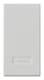 Tipka 1M + difuzor Silver
